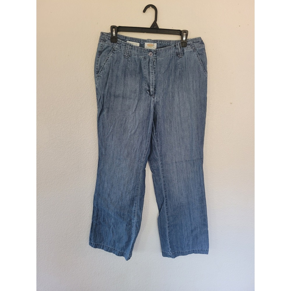 Talbots Woman Petites Blue Denim Tailored Fit Jeans Size‎ 14W #19